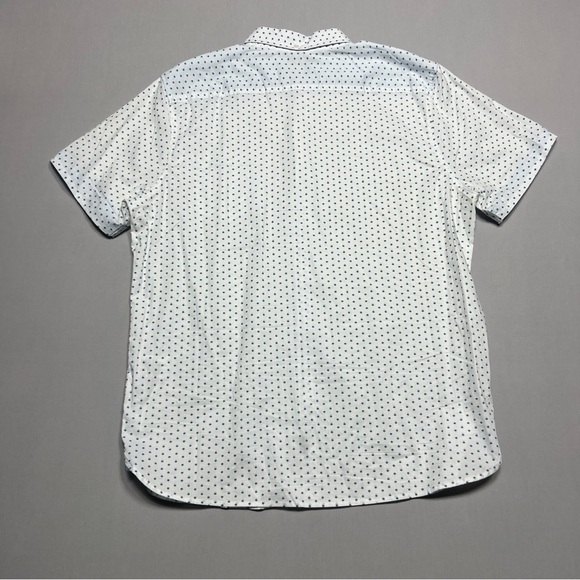 Lee Shirt Mens White Stretch Regular Fit Button Up Short Sleeve Size XL - Picture 8 of 9